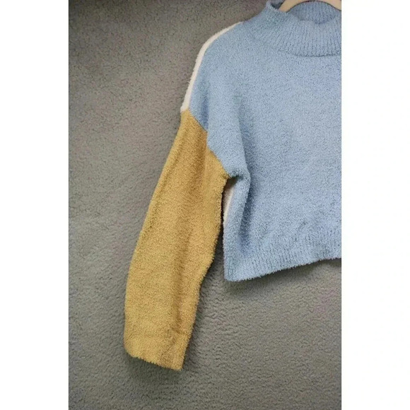 Society 212 Long Casual Sleeve Colorblock Cropped Sweater-Size Large-Boho - Picture 3 of 9